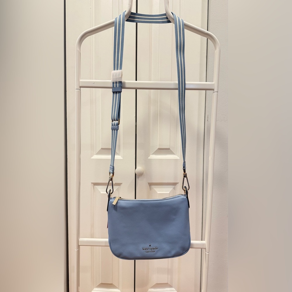 Kate Spade Rosie Crossbody Bag Purse Blue Leather